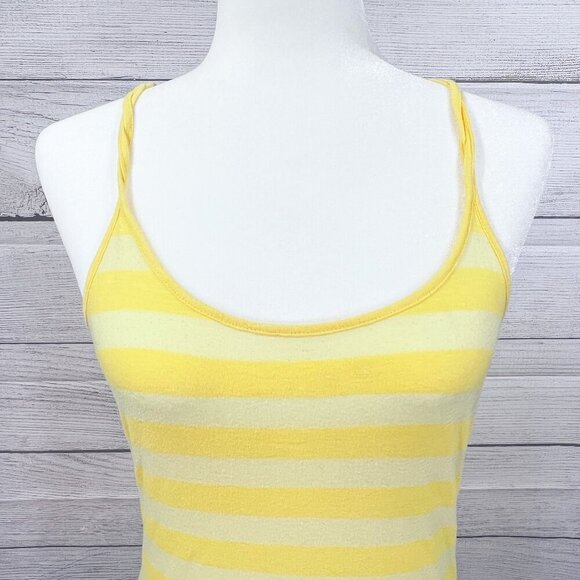 Nollie Tank | Yellow Striped | Racer Back | Size Large | Y2K | Lightweight - Picture 5 of 10